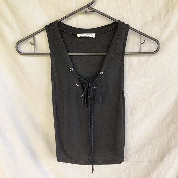 American Eagle Outfitters Tops - Lace Up Crop Top